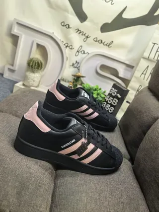 Adidas Superstar Chaussures lifestyle noir et rose 9