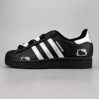 Adidas Superstar 黑色银色 Hello Kitty 生活方式运动鞋