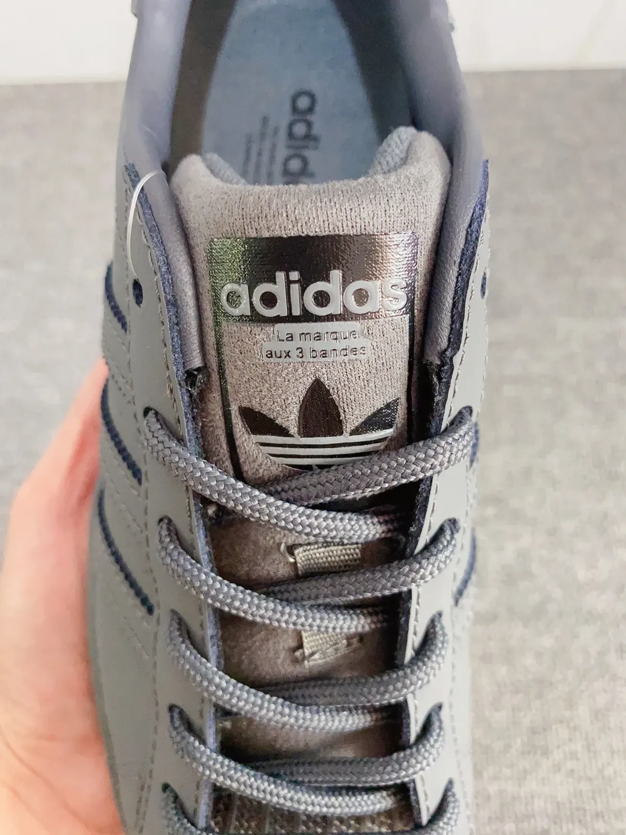 Adidas Superstar Monocromático Cinza Escuro Tênis Lifestyle 9