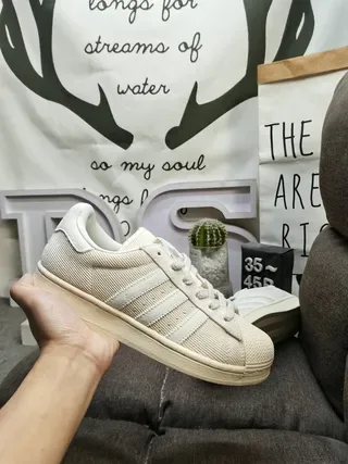 Adidas Superstar Off-White Tênis Lifestyle de Corduroy 5
