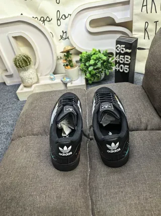 Adidas Superstar Salpicado de Tinta Preto Tênis Lifestyle 8