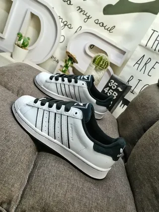 Adidas Superstar White and Black Lifestyle Sneakers 7