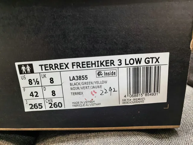 Adidas Terrex Cinza Verde Silhueta GORE-TEX Impermeável Tênis running 2