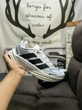 Adidas Terrex Two GORE-TEX White Black Tênis de corrida 5
