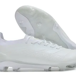 Adidas Blanc Monochrome Texturé Synthétique Supérieur Terre Firme Chaussures de Football