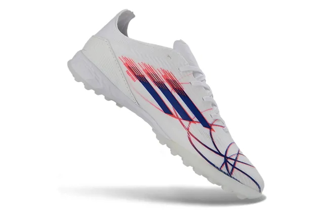 Adidas White Multicolor Lightweight Synthetic Upper Conical Studs Turf Soccer Shoes 11