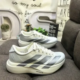 Adidas 白色银色网面鞋面雕塑中底生活方式运动鞋