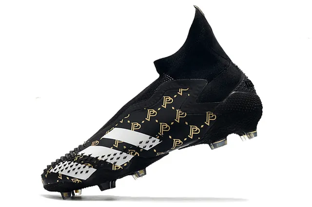 Adidas X Speedportal Black Gold Monogram Firm-Ground Soccer Shoes 4