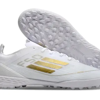 Adidas X Speedportal 白色金色草地足球鞋