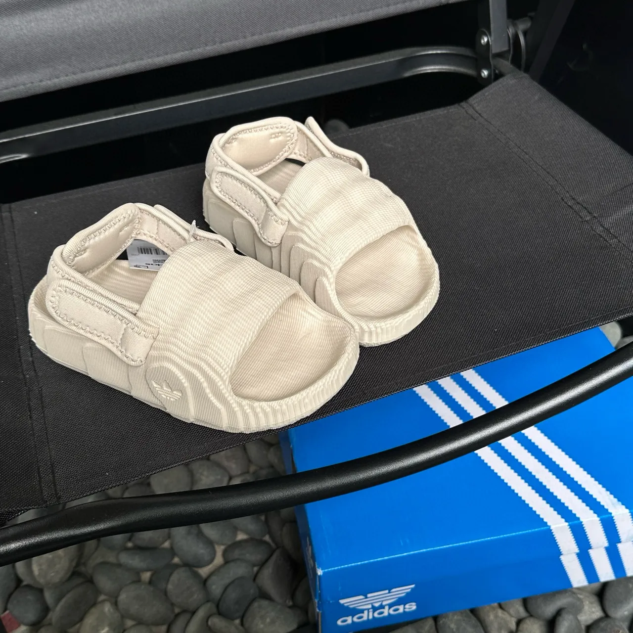 Adidas Yeezy Slide Haze Blue Kids Slippers 17