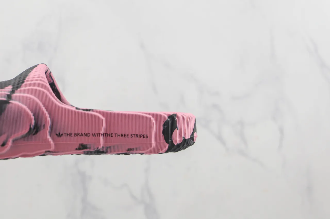 Adidas Yeezy Slide গোলাপি কালো মার্বেলড মোল্ডেড EVA স্লিপার 4