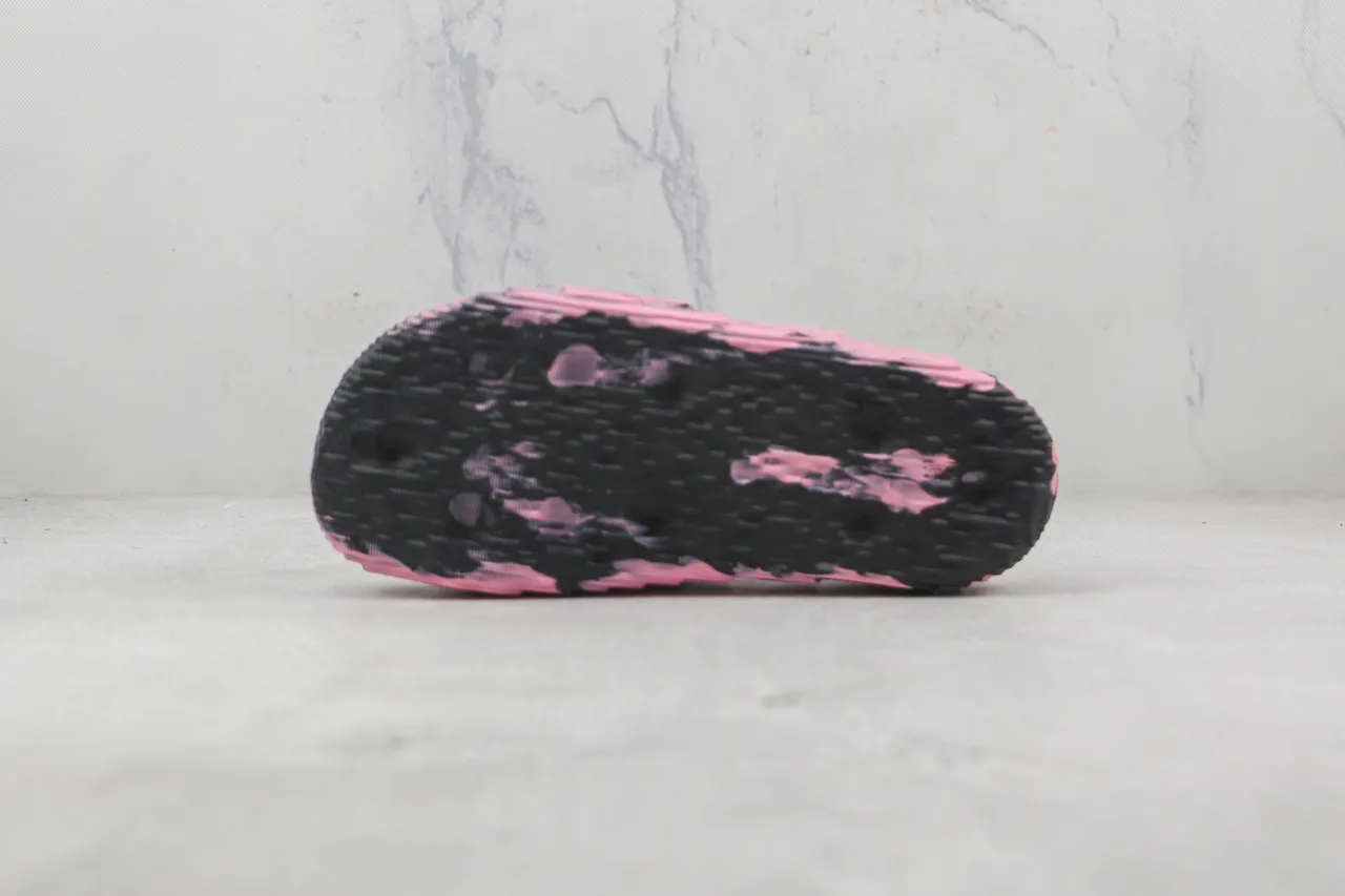Adidas Yeezy Slide গোলাপি কালো মার্বেলড মোল্ডেড EVA স্লিপার 5
