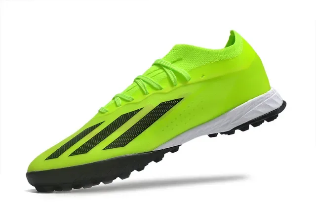 Adidas أصفر أسود Low-Cut Synthetic Upper Molded TPU Cage Turf أحذية كرة القدم 3