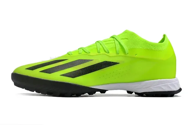 Adidas أصفر أسود Low-Cut Synthetic Upper Molded TPU Cage Turf أحذية كرة القدم 7