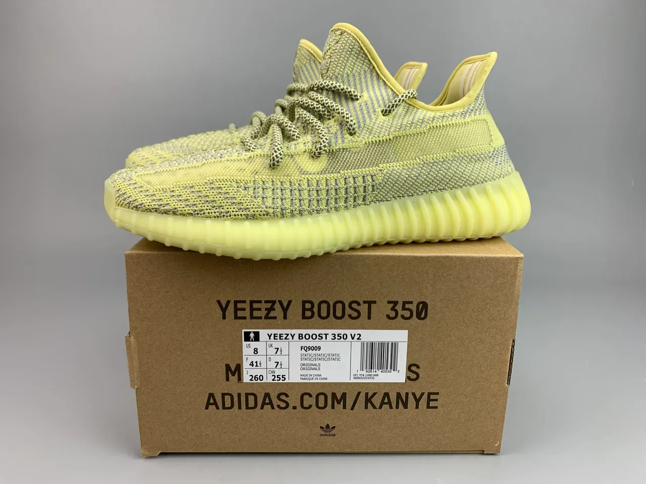 Adidas Sneakers Lifestyle Jaune Gris Knit Ribbed Boost Midsole 2