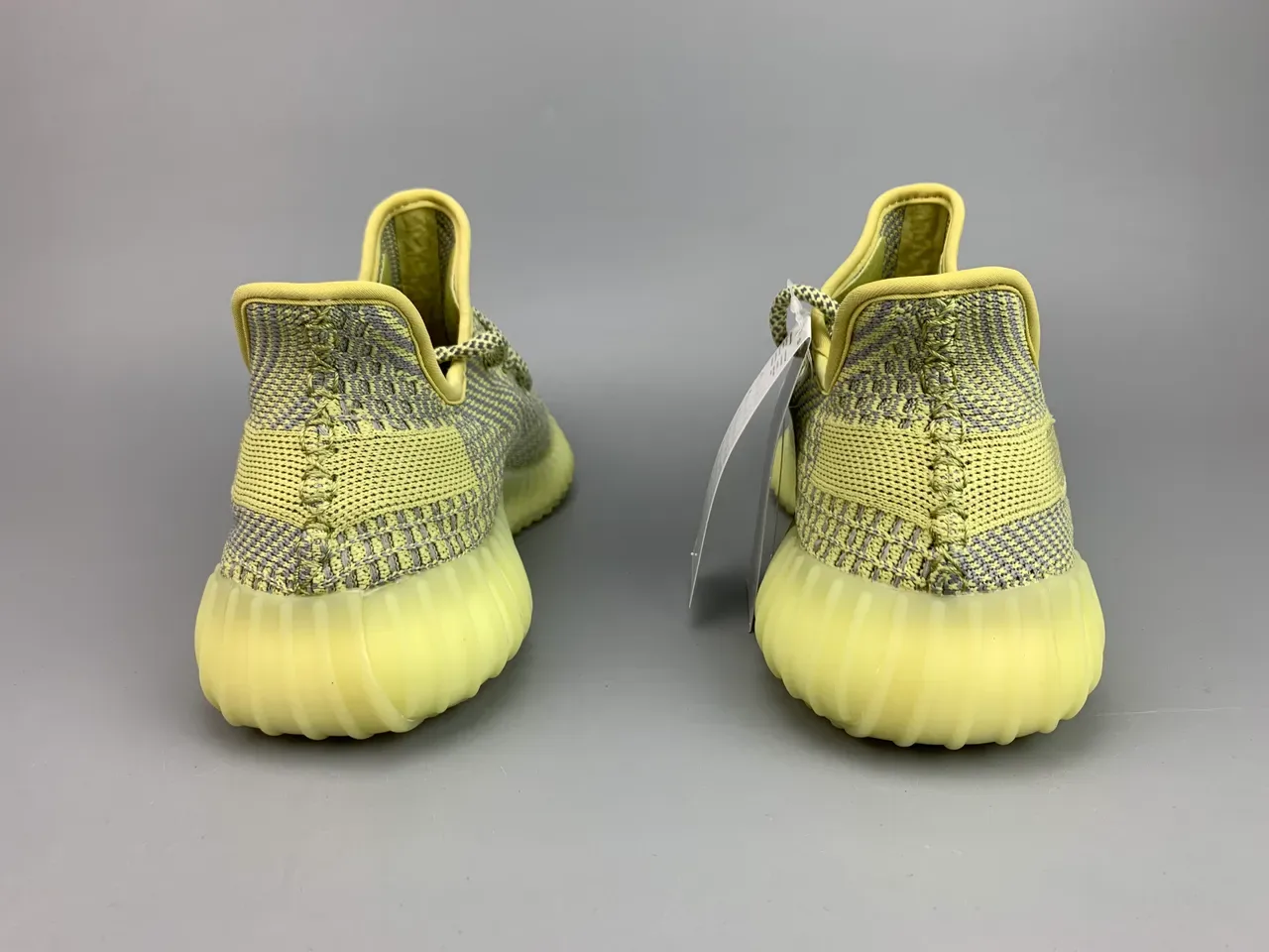 Adidas Sneakers Lifestyle Jaune Gris Knit Ribbed Boost Midsole 6