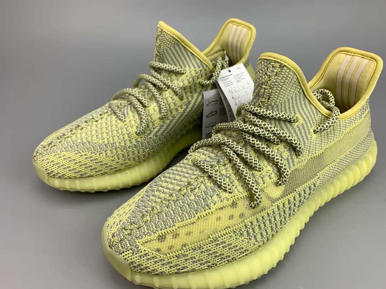 Adidas Sneakers Lifestyle Jaune Gris Knit Ribbed Boost Midsole 7