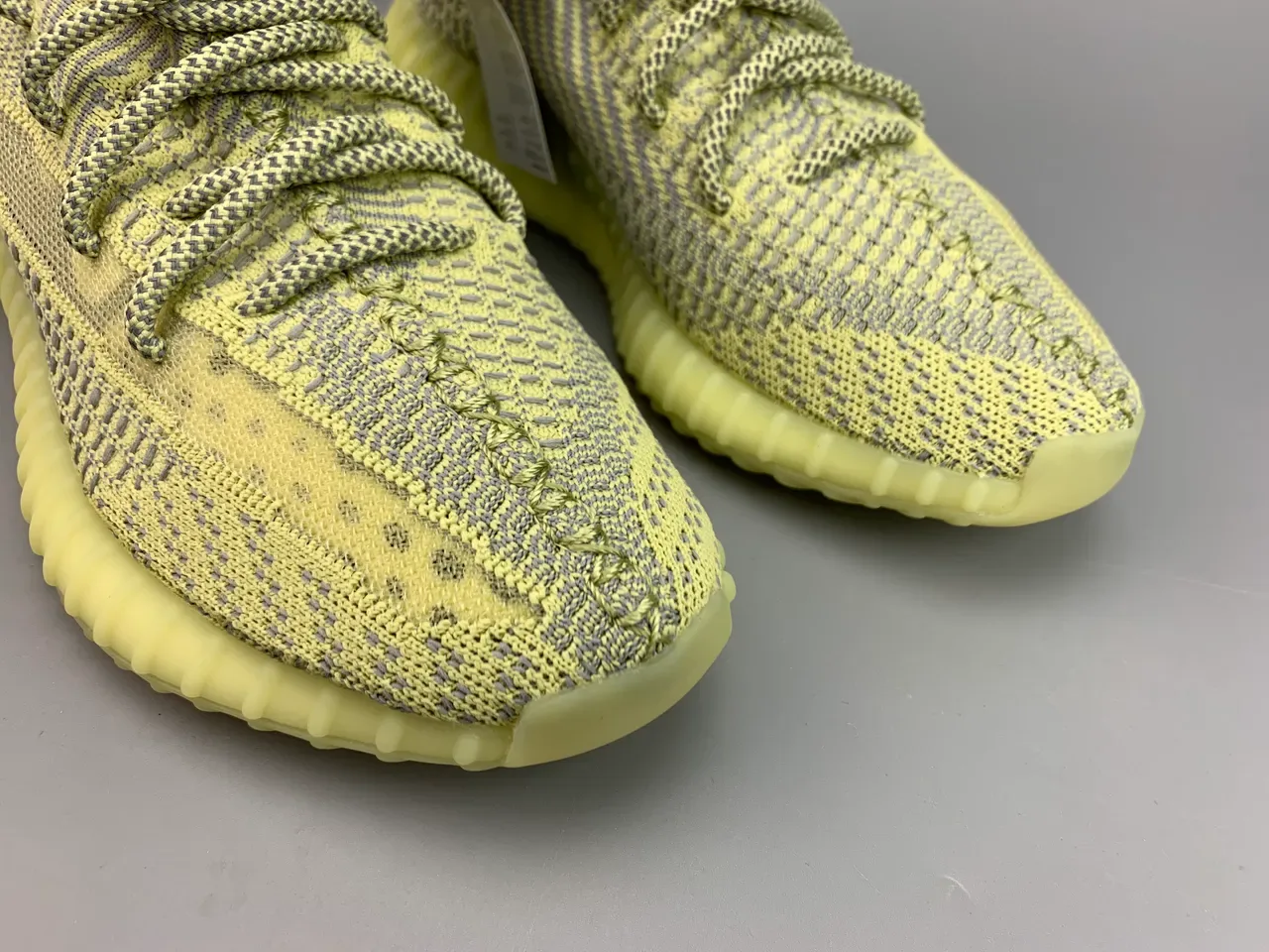 Adidas Sneakers Lifestyle Jaune Gris Knit Ribbed Boost Midsole 8