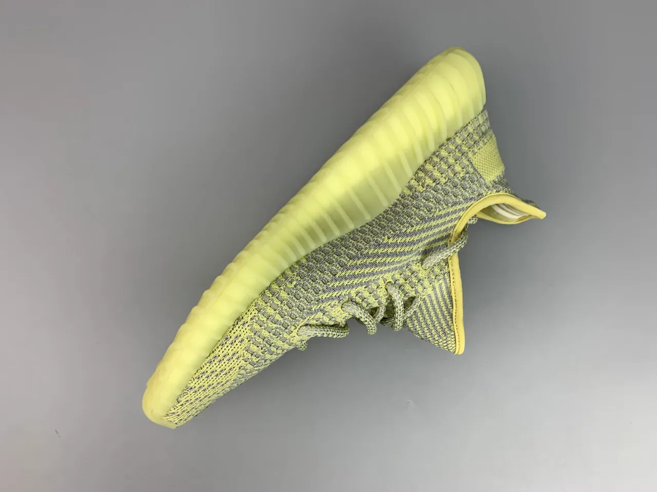 Adidas Sneakers Lifestyle Jaune Gris Knit Ribbed Boost Midsole 10