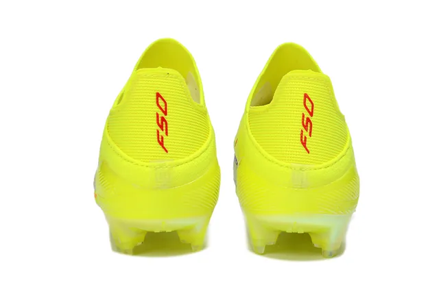 Adidas Amarelo Branco Baixo Ajuste Meia Superior Neón Sintético Tricô Solo Firme Sapatos de Futebol 4