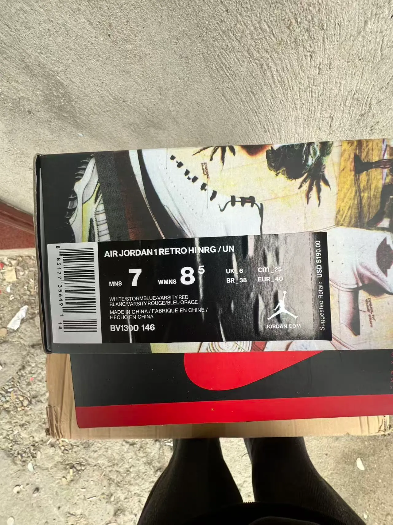 Air Jordan 1 Union Los Angeles Navy White Red Tênis de Basquete 10