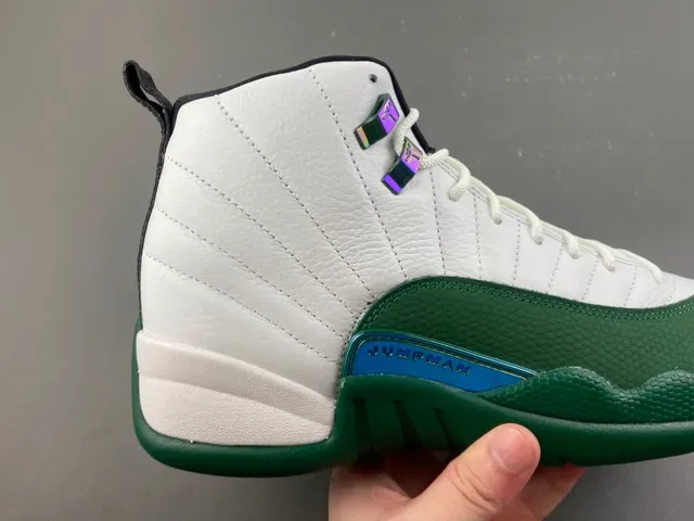 Air Jordan 12 সাদা সবুজ বাস্কেটবল জুতা 3