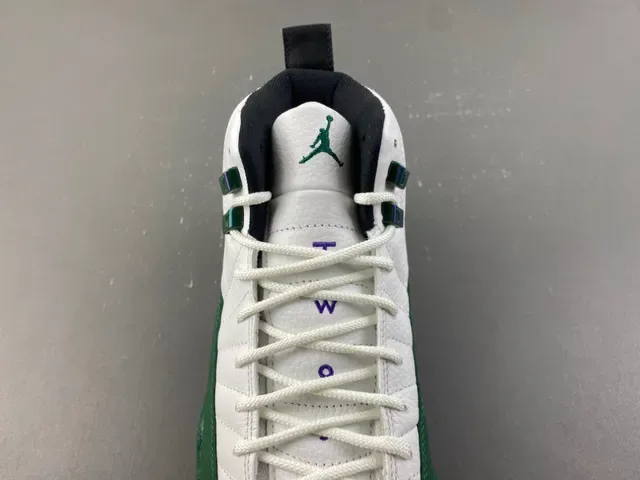 Air Jordan 12 সাদা সবুজ বাস্কেটবল জুতা 6