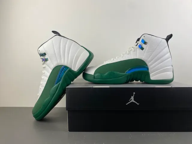 Air Jordan 12 সাদা সবুজ বাস্কেটবল জুতা 15