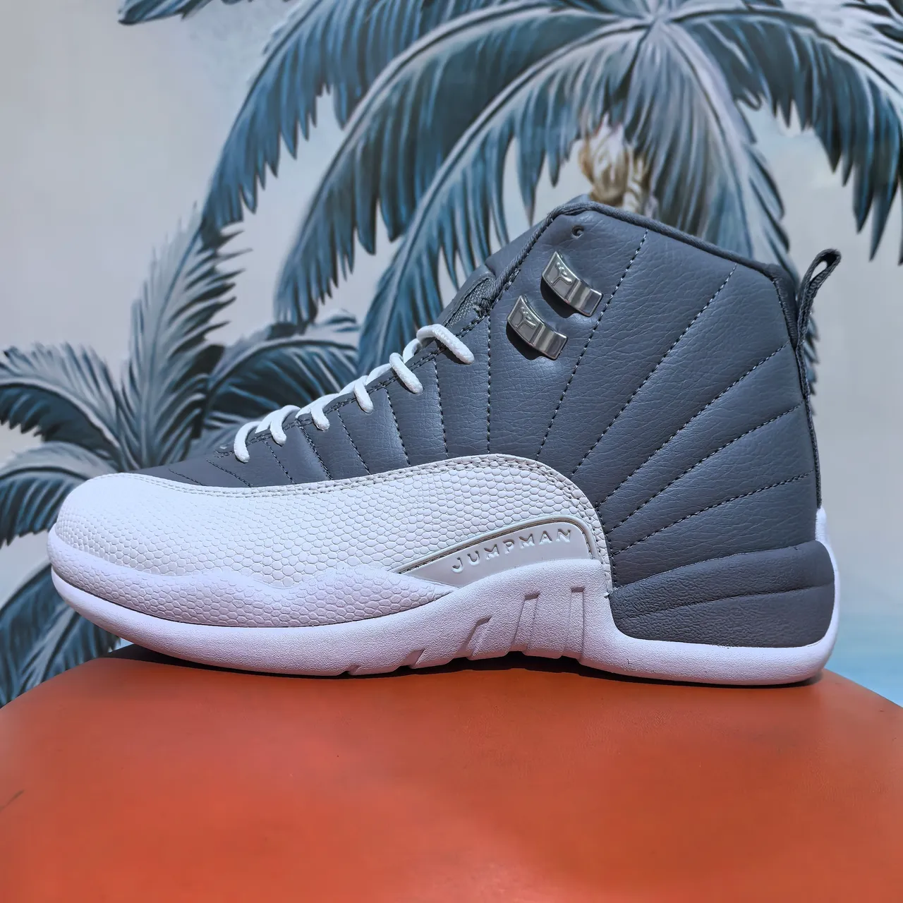 Zapatillas de baloncesto Air Jordan 12 de piel de serpiente blanco y morado 19
