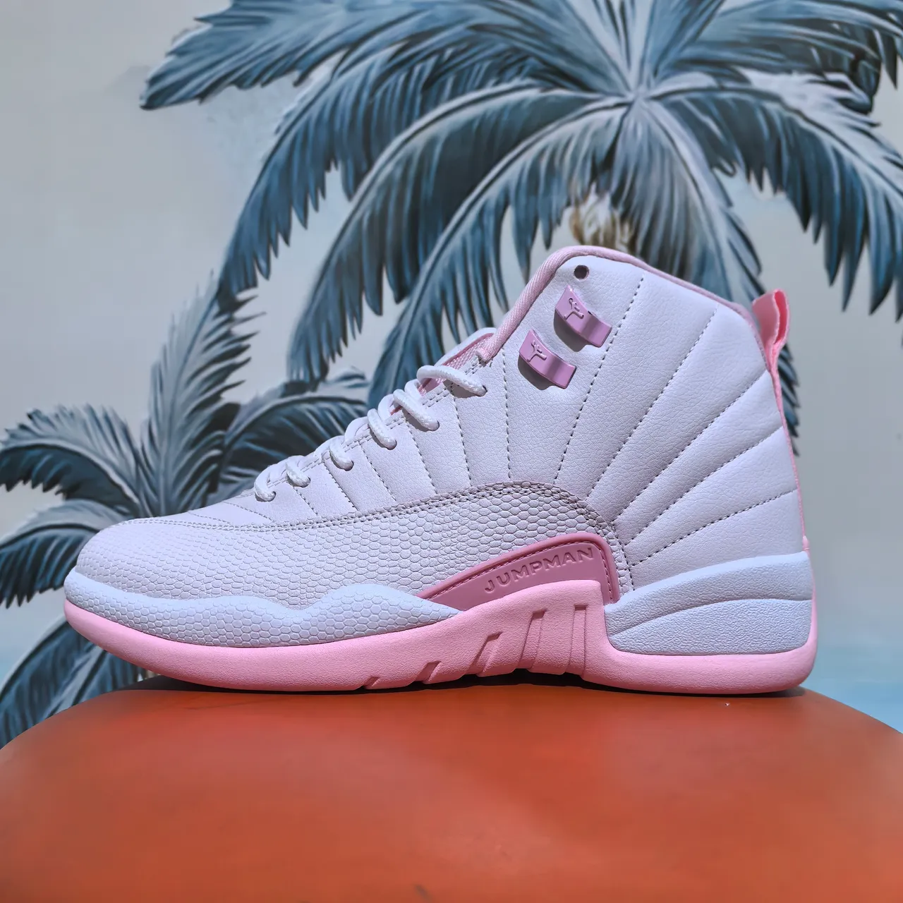 Zapatillas de baloncesto Air Jordan 12 de piel de serpiente blanco y morado 21