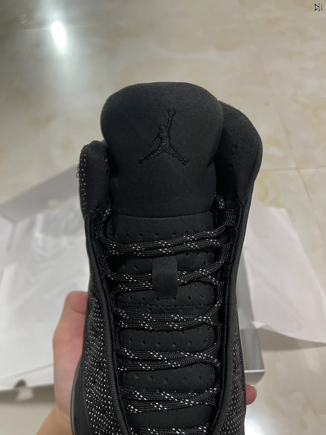 Chaussures de basketball Air Jordan 13 noir monochrome 4