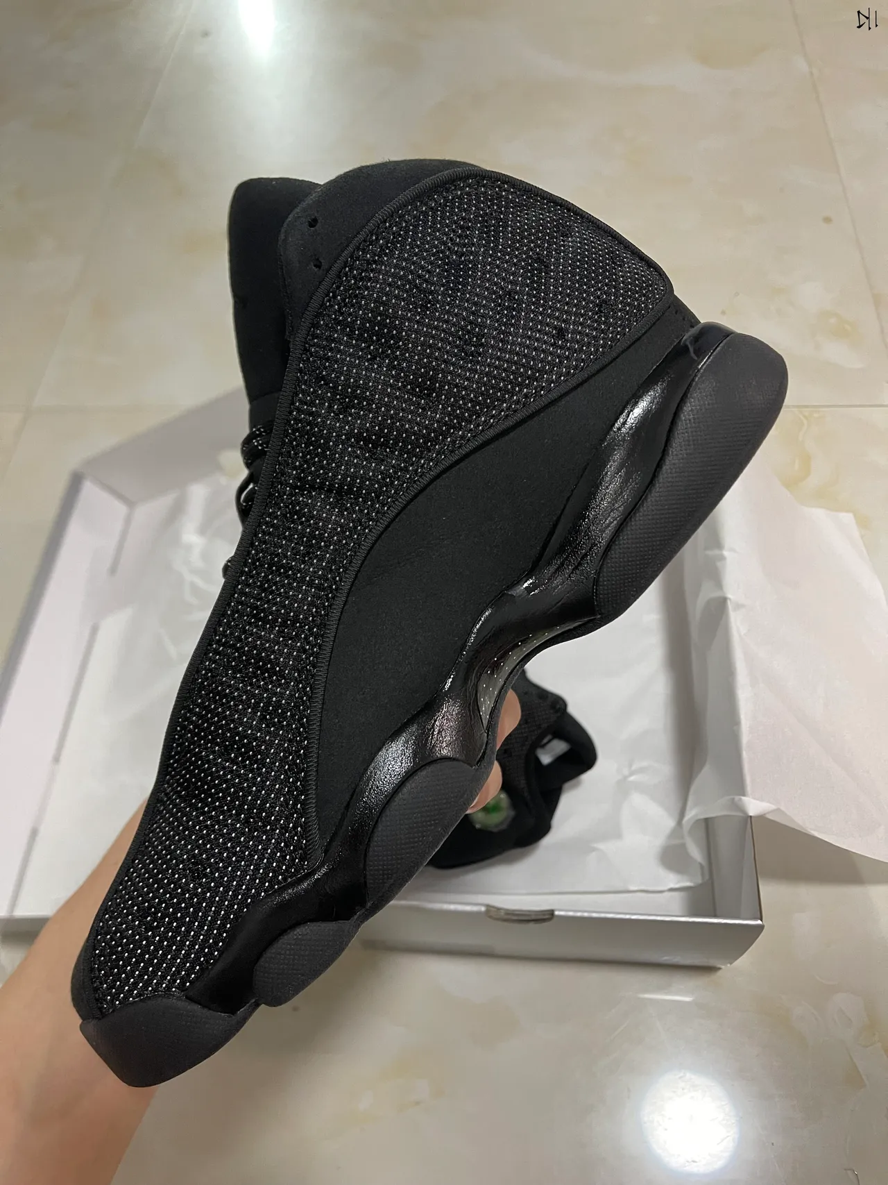 Chaussures de basketball Air Jordan 13 noir monochrome 5