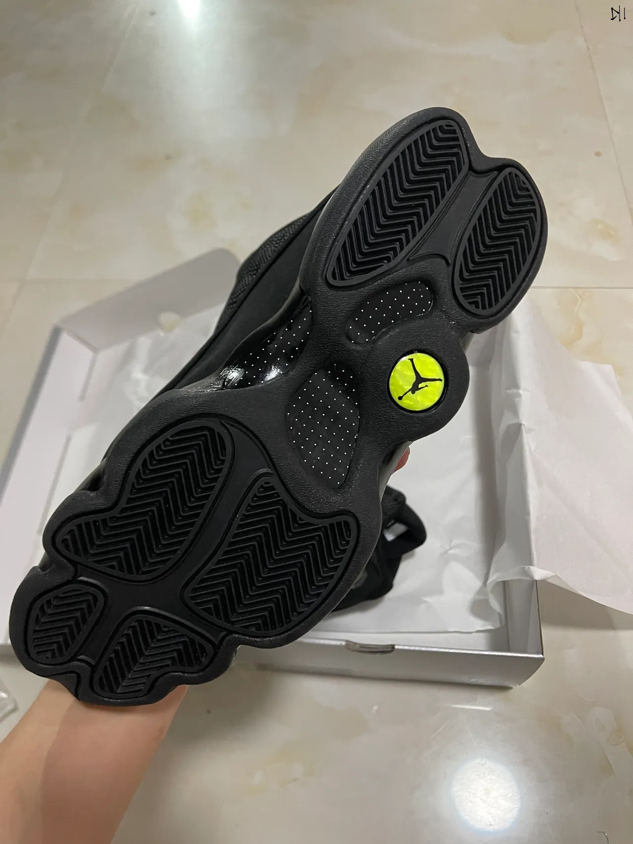 Chaussures de basketball Air Jordan 13 noir monochrome 6