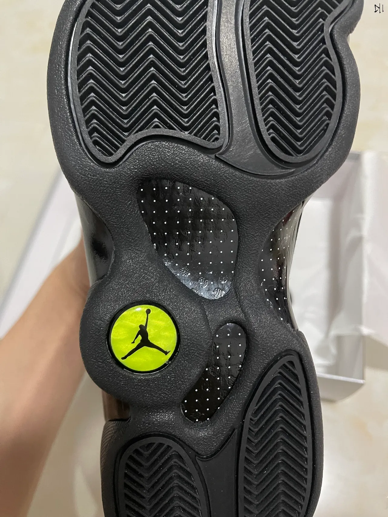 Chaussures de basketball Air Jordan 13 noir monochrome 7