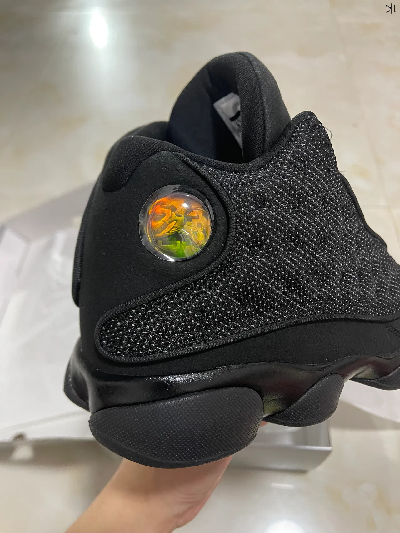 Chaussures de basketball Air Jordan 13 noir monochrome 9
