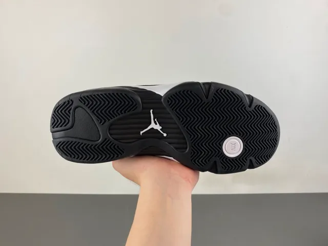 Air Jordan 14 Zapatos de Baloncesto Negro Blanco 9