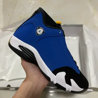 Zapatillas de baloncesto Air Jordan 14 azul real negro blanco