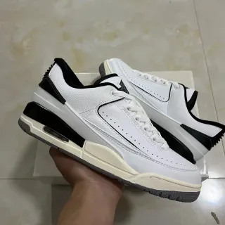 Air Jordan 2 सफेद काले लाइफस्टाइल स्नीकर्स