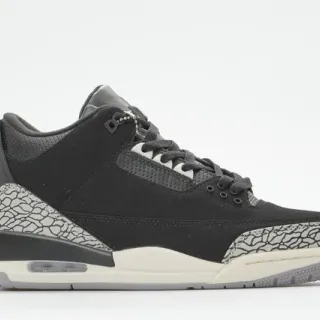 Tênis de basquete Air Jordan 3 Black Cement com estampa de elefante