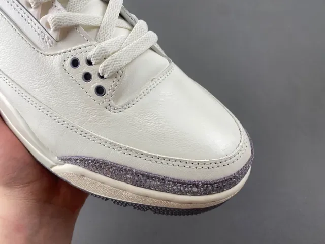 Air Jordan 3 Off-White Silver Elephant Basketball Shoes 2