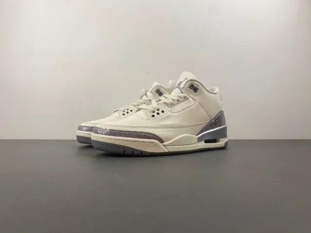 Air Jordan 3 Off-White Silver Elephant Basketball Shoes 10
