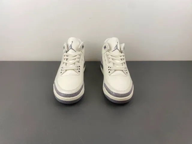 Air Jordan 3 Off-White Silver Elephant Basketball Shoes 11