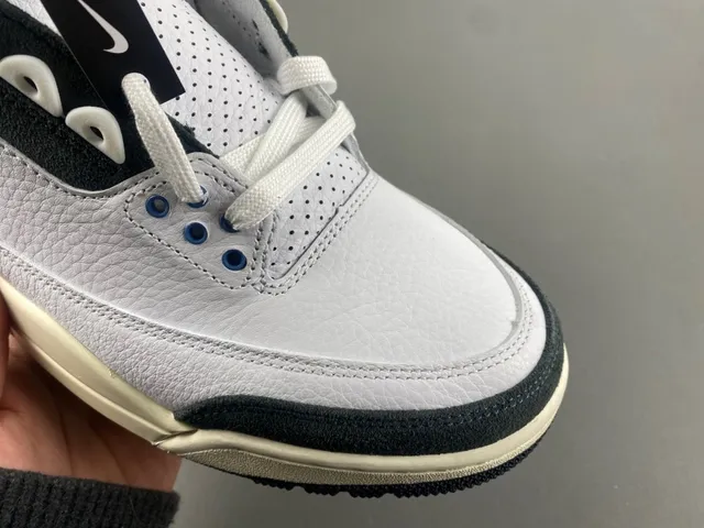 Air Jordan 3 白色 海军蓝 黑色 米色 篮球鞋 4