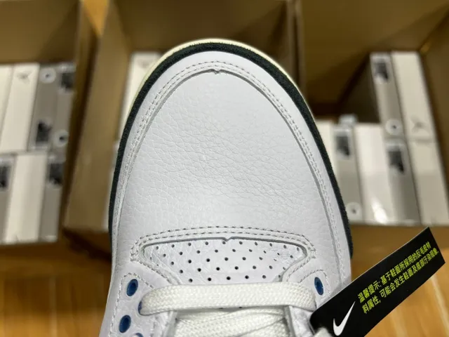Air Jordan 3 白色 海军蓝 黑色 米色 篮球鞋 7
