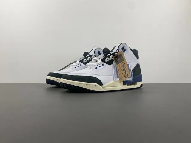 Air Jordan 3 白色 海军蓝 黑色 米色 篮球鞋 16