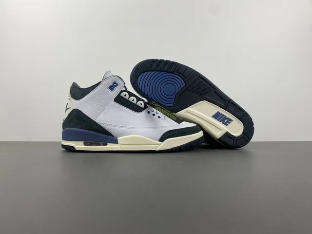 Air Jordan 3 白色 海军蓝 黑色 米色 篮球鞋 18