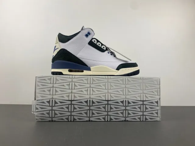 Air Jordan 3 白色 海军蓝 黑色 米色 篮球鞋 21