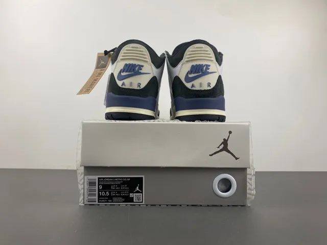 Air Jordan 3 白色 海军蓝 黑色 米色 篮球鞋 23