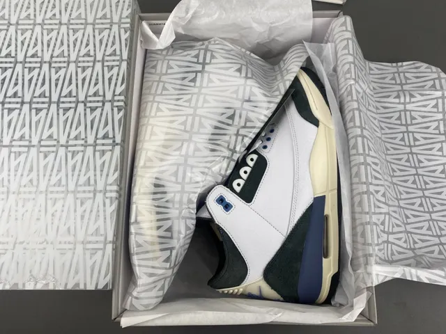 Air Jordan 3 白色 海军蓝 黑色 米色 篮球鞋 24