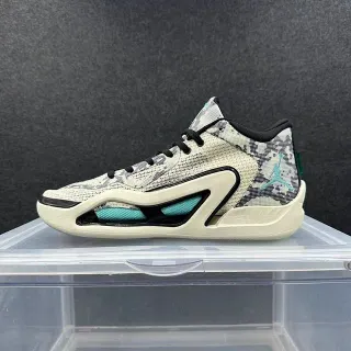 Zapatillas de baloncesto Air Jordan 37 blanco roto, negro y turquesa